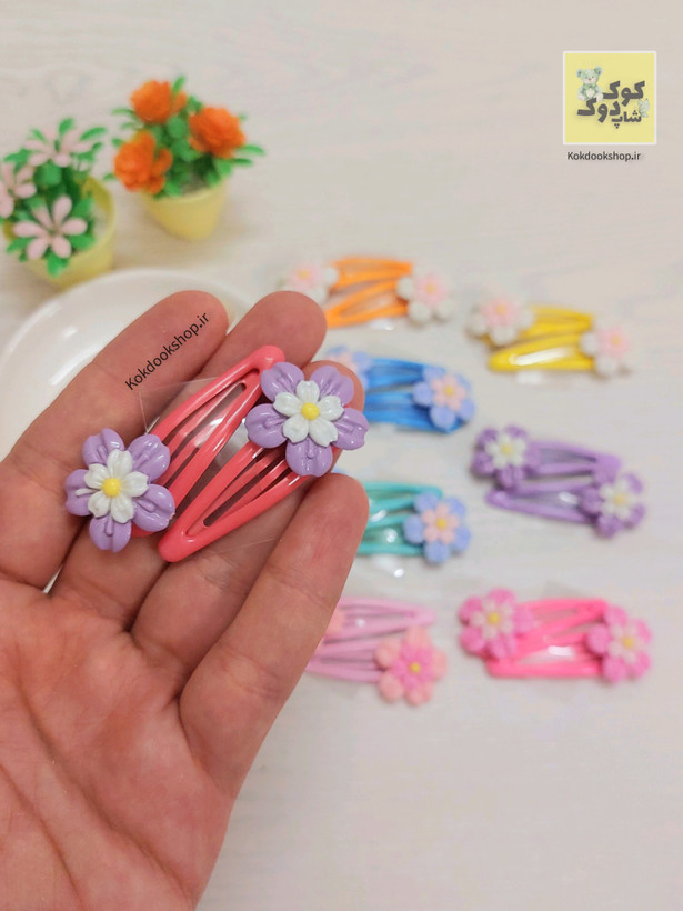 گیره تق تقی گل برجسته